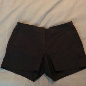 J Crew black cotton stretch shorts size 2